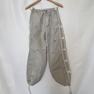 Coco & Shay Gray Bow Parachute Pants